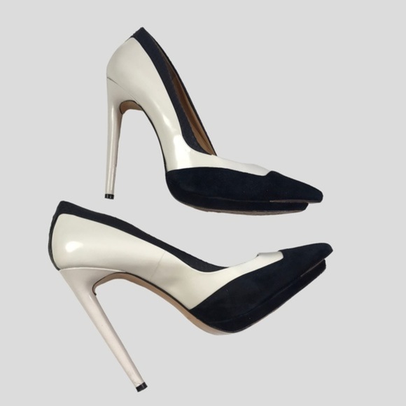 L.A.M.B. Black and White "Janey" Pumps size 10 - Picture 6 of 12